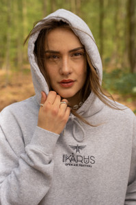 Ikarus Hoodie light grey melange