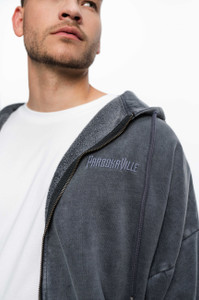 Parookaville Zip Jacket, Washed Grey