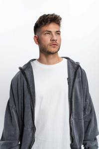 Parookaville Zip Jacket, Washed Grey